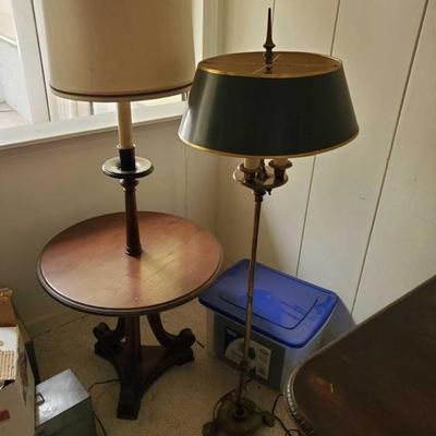 603
Two Vintage Lamps
1st last measures 60