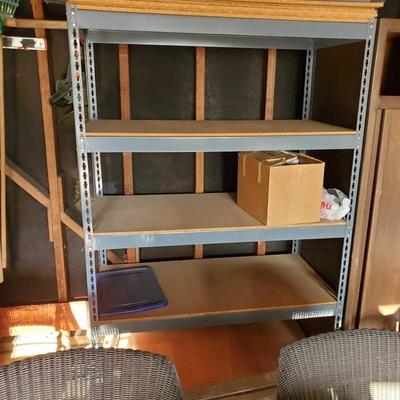 904
2 Tall outdoor shelving over 6' tall