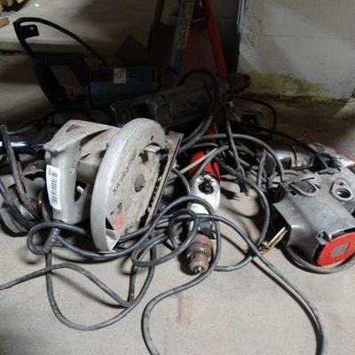 Large lot of untested power tools.