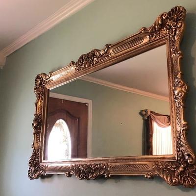 Large Ornate Wall Mirror