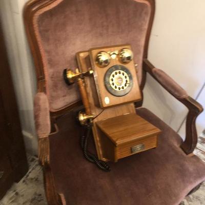 Chair and phone 