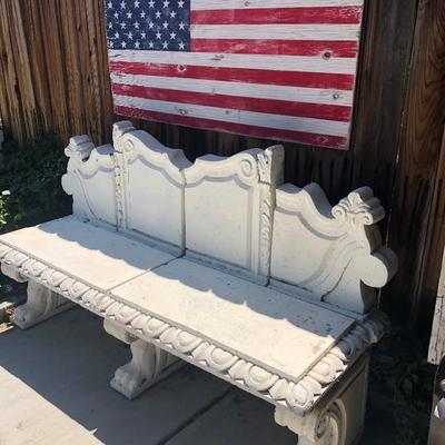 Cement benches 