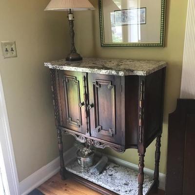 Marble top Antique Cabinet