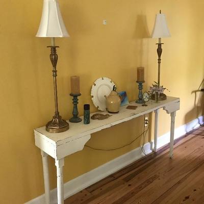 Handpainted Console Table 