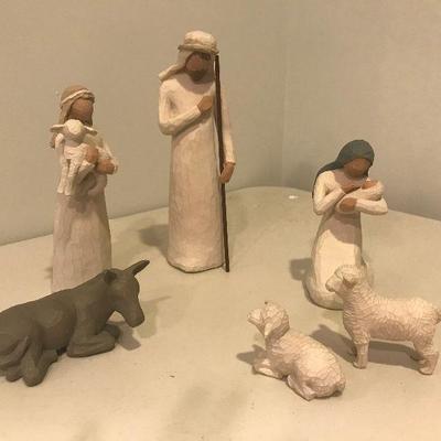 Willow Tree carved nativity