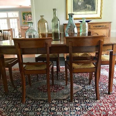 Cherry dining table and chairs