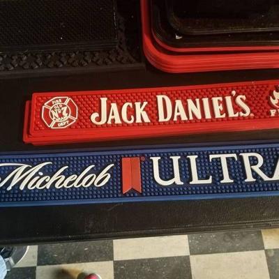 Michelob and Jack Daniel's Bar Mats