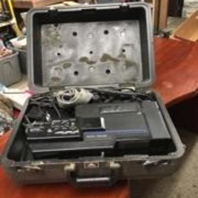 Vintage Camcorder and Case