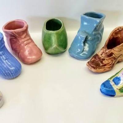 Ceramic Planters lot- Shoes and Boots!