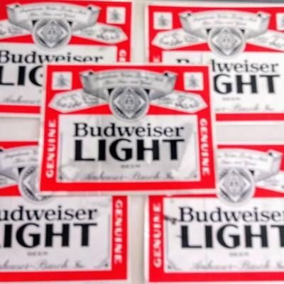 Large Bud Light- Decals Sticker Lot- Advertisement