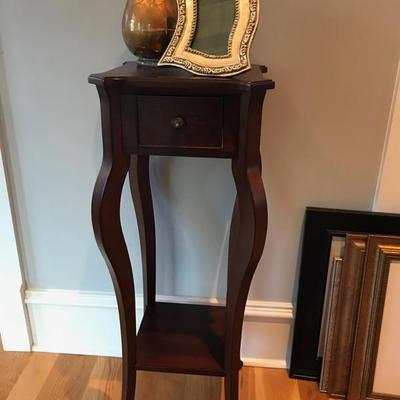 Plant stand with drawer $49
13 X 12 X 36"