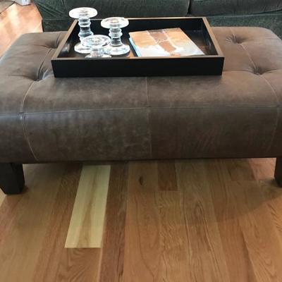 Leather ottoman $238
48 X 28 X 18"