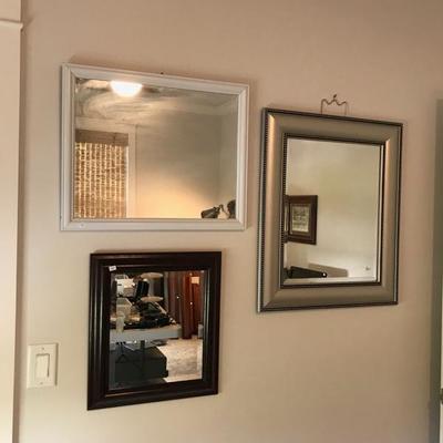 Silver mirror $36
white mirror $20
Brown mirror $20
