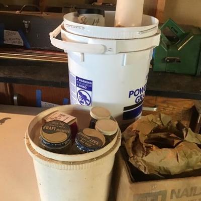 Buckets and Boxes of Fasteners