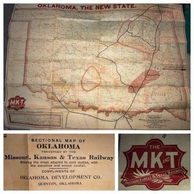 Early Oklahoma map
