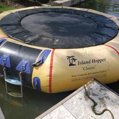 Island Hopper 15 foot Commercial Water Trampoline..