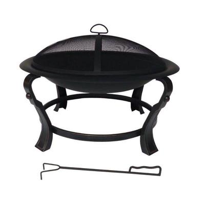 Hampton Bay Outdoor Fire Pits Ashcraft 30 in. Stee ...