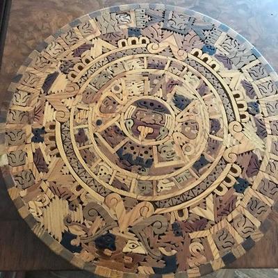 Wooden Puzzle of Mexican Calendar 