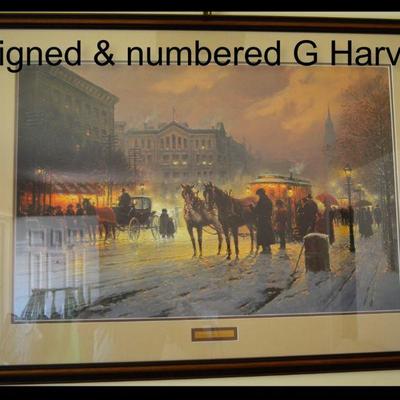 G Harvey signed limited edition: 