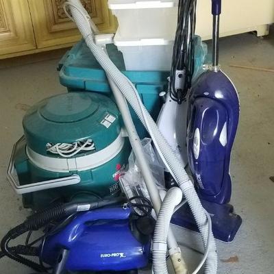 Steam Cleaners and Storage Containers