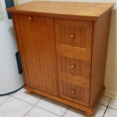 Vtg Maple Cabinet