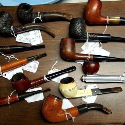 nice collection of estate pipes