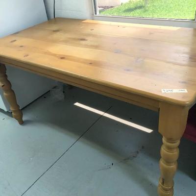 Solid Wood Farm/Dining Table - $295 - (33W  60L  30H)