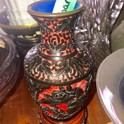 Cinnabar Vase