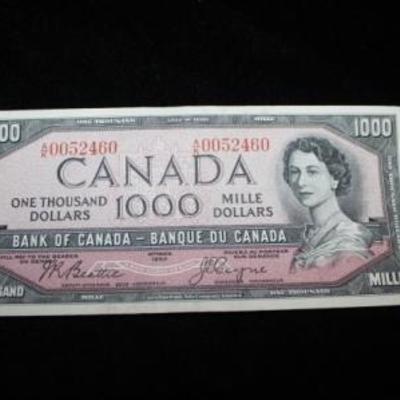 1954 $1,000 Canadian Bill high grade