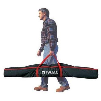 2 ZipWall poles (1 bent), 1 Carry Bag, 1 Zipper
