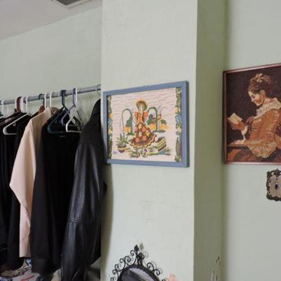 wall decor and clothing