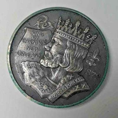 Rex 1972 Ox-silver NEW ORLEANS MARDI GRAS DOUBLOON ST8002 https://www.ebay.com/itm/113815802350