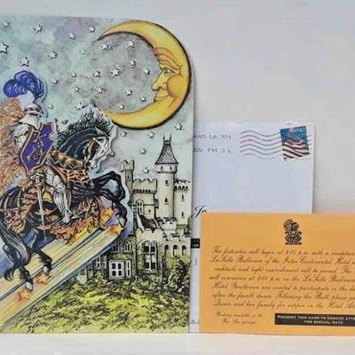 Momus 2009 Queens Supper Admit Card and Ball Invitation with Envelope ST4061 https://www.ebay.com/itm/123833619584