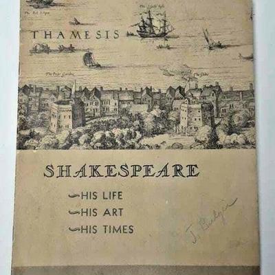 VINTAGE BOOKLET 1940 SHAKEPEARE BIOGRAPHY A COMPTON ARTICLE LAE026 https://www.ebay.com/itm/113815799799