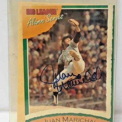 JUAN MARICHAL BASEBALL CARD SIGNED WITH AUTHENTICITY CERTIFICATE 1996 LAE033 https://www.ebay.com/itm/123833462454