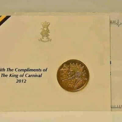 Rex 2012 Doubloon on Card Compliments of King with Envelope Mardi Gras ST4075 https://www.ebay.com/itm/123833596674