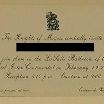 Momus 2009 Admit Card Mardi Gras Krewe Favor ST4062 https://www.ebay.com/itm/123833596684