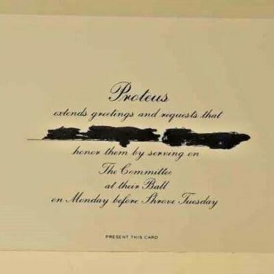 Proteus 2005 Committee Card Mardi gras Krewe favor ST4036 https://www.ebay.com/itm/123833619563