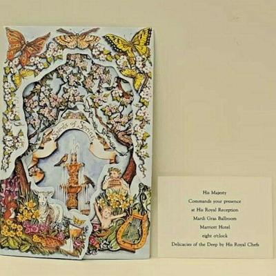 Rex 2009 Ball Invitation with Royal Reception Card Mardi gras Krewe favor ST4023 https://www.ebay.com/itm/123833619588