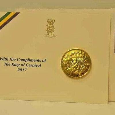 Rex 2017 Doubloon on Card Compliments of King w Envelop w USPS Rex Stamp ST4080 https://www.ebay.com/itm/123833596690