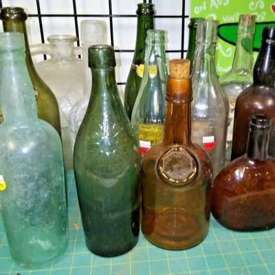 RANDOM GLASS BOTTLES LOT OF 13 PT001B Local Pickup https://www.ebay.com/itm/113815805873