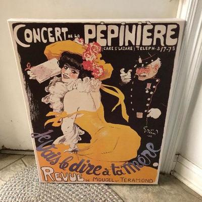 JN003: Concert Pepinier Giclee Oil on Canvas Local Pickup  https://www.ebay.com/itm/113804012040
