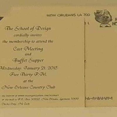 Rex 2015 Cast Meeting Invitation with Envelope Mardi Gras Krewe Favor ST4084 https://www.ebay.com/itm/123833619557