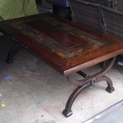 JN018 Wood and Metal Coffee Table $125 Local Pickup https://www.ebay.com/itm/113816159940