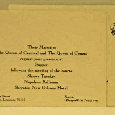 Rex 2015 Ball Invite and 1 Admit Card w Envelope Mardi gras Krewe favor ST4006 https://www.ebay.com/itm/123833619576