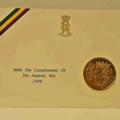 Rex 2008 Doubloon on Card Compliments of King ST4094 https://www.ebay.com/itm/113815930524