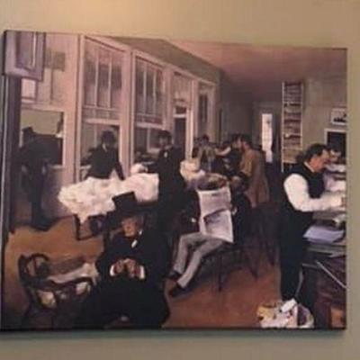 JN004 Edgar Degas Cotton Office Giclee Oil on Canvas Local  https://www.ebay.com/itm/113804013255