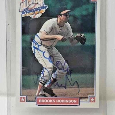 BROOKS ROBINSON BASEBALL CARD SIGNED 1993 LAE035 https://www.ebay.com/itm/113815825592