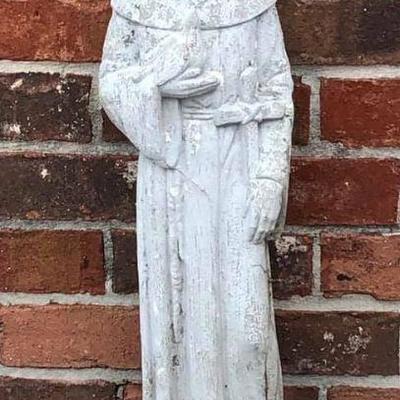 LAE019 Francis of Assisi Cement 2 ft Statue Local Pickup  https://www.ebay.com/itm/123820881446