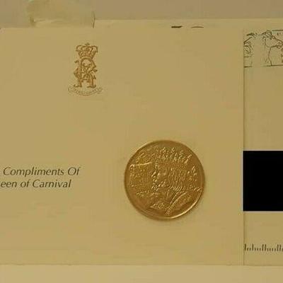 Rex 2003 Doubloon on Card Compliments of Queen with Envelope ST4102 https://www.ebay.com/itm/123833596686